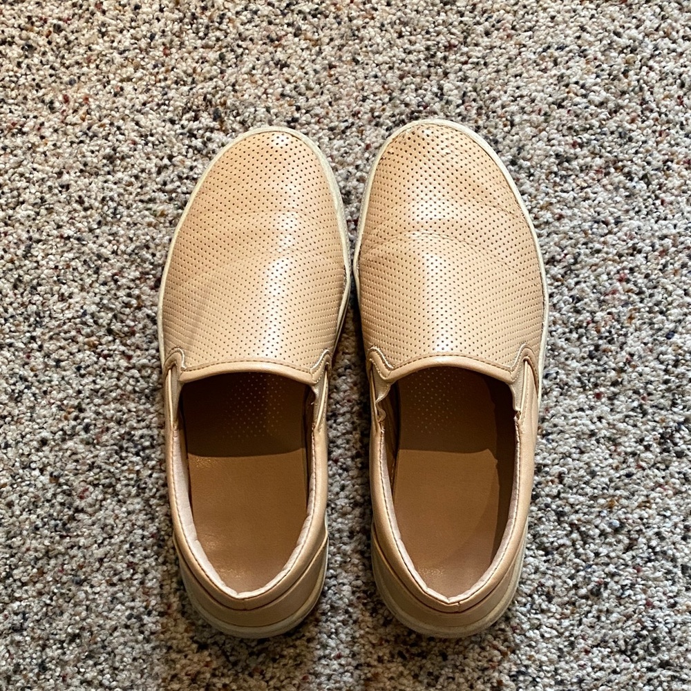 Tan Slip On Shoes